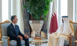 阿米尔接受了六位新任驻卡塔尔大使的国书