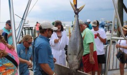 鲨鱼，一艘船和埃迪表哥：我们在阿拉巴马州深海捕鱼竞技表演中看到的