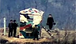 (LEAD)朝鲜用混凝土重建非军事区内被摧毁的哨所