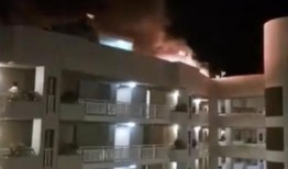 致命的四分钟前，直升机坠毁在希尔顿双树酒店