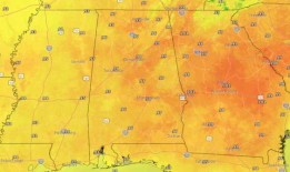 阿拉巴马州的热浪连续第二天追平了该市的高温记录