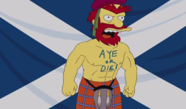 辛普森一家终于解决了球场管理员威利的争论